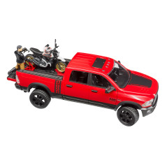 BRUDER Pick-Up RAM 2500 Power Wagon s motocyklom Ducati Desert Sled a jazdcom / 02502