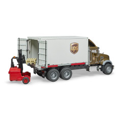 Nákladné auto UPS MACK Granite s vysokozdvižným vozíkom 1:16 02828