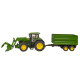 Traktor John Deere 7R350 s predným nakladačom a tandemovým prívesom / 03155