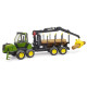 Vyvážacie vozidlo John Deere 1210E s nakladacím drapákom a 4 kmeňmi 1:16 02133